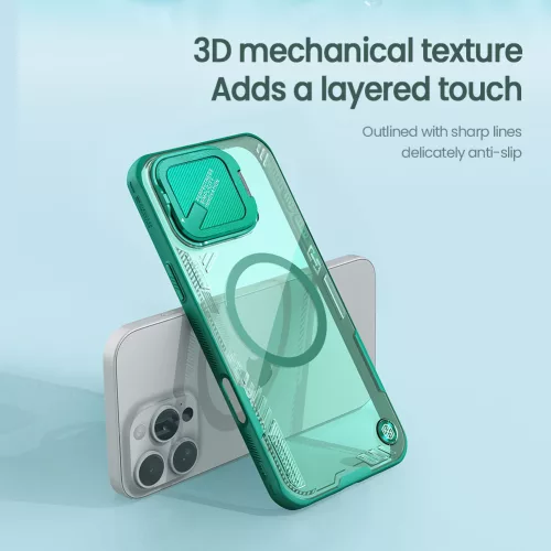 Nillkin Iceblade Prop Magnetic tok Apple iPhone 16 Pro Max készülékhez – Fekete