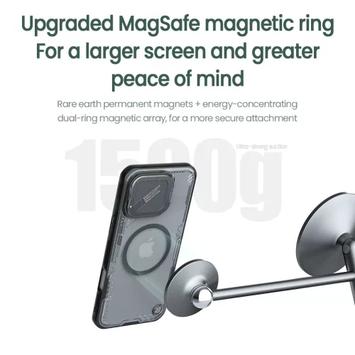 Nillkin Iceblade Prop Magnetic tok Apple iPhone 16 Pro Max készülékhez – Fekete