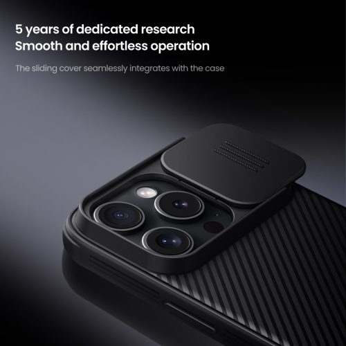Nillkin CamShield PRO tok Apple iPhone 16 Pro készülékhez – Fekete