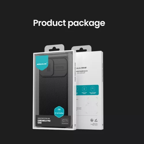 Nillkin CamShield PRO tok Apple iPhone 16 Pro Max készülékhez – Fekete