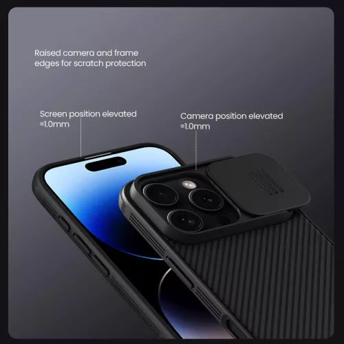 Nillkin CamShield PRO Magnetic tok Apple iPhone 16 Pro készülékhez – Fekete