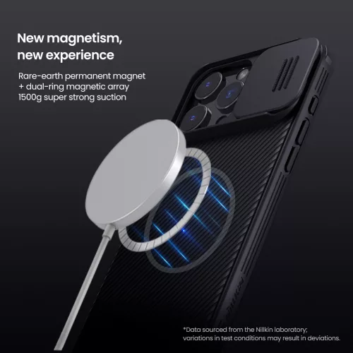 Nillkin CamShield PRO Magnetic tok Apple iPhone 16 Pro Max készülékhez – Fekete