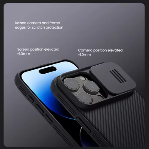 Nillkin CamShield PRO Magnetic tok Apple iPhone 16 Pro Max készülékhez – Fekete