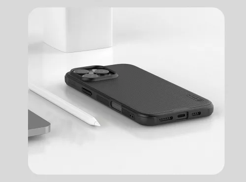 Nillkin Super Frosted PRO tok Apple iPhone 16 Pro Max készülékhez – Fekete