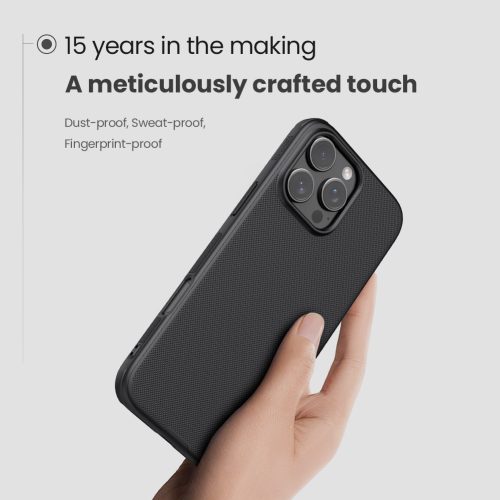 Nillkin Super Frosted PRO Magnetic tok Apple iPhone 16 Pro készülékhez – Fekete