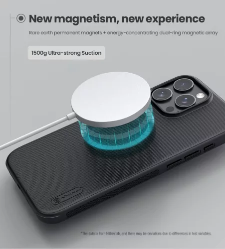 Nillkin Super Frosted PRO Magnetic tok Apple iPhone 16 Pro Max készülékhez – Fekete
