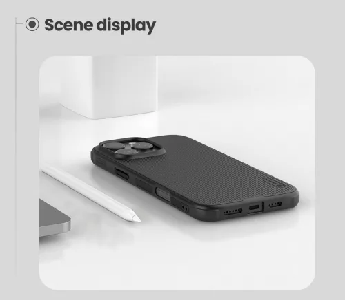Nillkin Super Frosted PRO Magnetic tok Apple iPhone 16 Pro Max készülékhez – Fekete