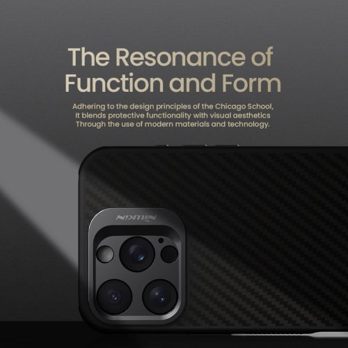 Nillkin CarboProp Aramid Magnetic tok Apple iPhone 16 Pro készülékhez – Fekete