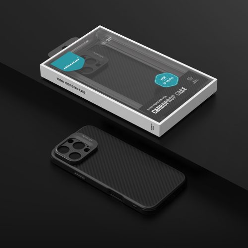Nillkin CarboProp Aramid Magnetic tok Apple iPhone 16 Pro készülékhez – Fekete