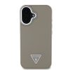 Guess PU Grained Triangle Logo tok, iPhone 16 - barna