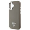 Guess PU Grained Triangle Logo tok, iPhone 16 - barna
