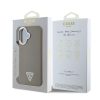 Guess PU Grained Triangle Logo tok, iPhone 16 - barna