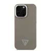 Guess PU Grained Triangle Logo tok, iPhone 16 Pro Max - barna