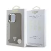 Guess PU Grained Triangle Logo tok, iPhone 16 Pro Max - barna