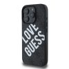 Guess PU Leather 4G Big Love Logo MagSafe tok, iPhone 16 Pro - fekete