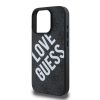 Guess PU Leather 4G Big Love Logo MagSafe tok, iPhone 16 Pro - fekete