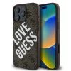 Guess PU Leather 4G Big Love Logo MagSafe tok, iPhone 16 Pro Max - barna