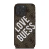 Guess PU Leather 4G Big Love Logo MagSafe tok, iPhone 16 Pro Max - barna