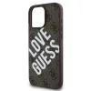 Guess PU Leather 4G Big Love Logo MagSafe tok, iPhone 16 Pro Max - barna