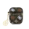 Guess PU 4G Peony Charm tok, AirPods 1/2 - barna