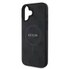 Guess PU Leather 4G Colored Ring MagSafe tok, iPhone 16 - fekete
