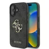 Guess PU 4G Metal Logo tok, iPhone 16 - szürke