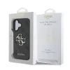 Guess PU 4G Metal Logo tok, iPhone 16 - szürke