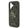 Guess PU 4G Metal Logo tok, Apple iPhone 16 - barna