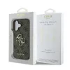 Guess PU 4G Metal Logo tok, Apple iPhone 16 - barna