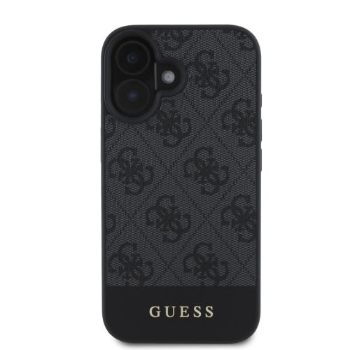 Guess PU 4G Stripe tok, iPhone 16 - szürke