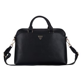   Guess PU Grained Triangle Logo Computer Bag 13/14/15" Black - fekete