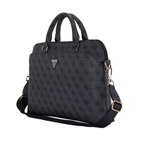   Guess PU 4G Triangle Logo Computer Bag 13/14/15" Black - fekete