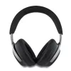 Guess PU Leather Script Logo ANC/ENC Wireless Headphone Black - fekete