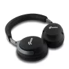 Guess PU Leather Script Logo ANC/ENC Wireless Headphone Black - fekete