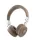 Guess PU Grained Triangle Logo ENC Wireless Headphone Brown - barna