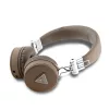 Guess PU Grained Triangle Logo ENC Wireless Headphone Brown - barna