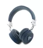 Guess PU Grained Triangle Logo ENC Wireless Headphone Blue - kék