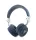 Guess PU Grained Triangle Logo ENC Wireless Headphone Blue - kék
