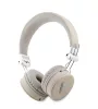 Guess PU Grained Triangle Logo ENC Wireless Headphone Beige - bézs
