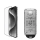 Guess Screen Protector 2.5D for iPhone 16 Black üvegfólia, iPhone 16 - fekete