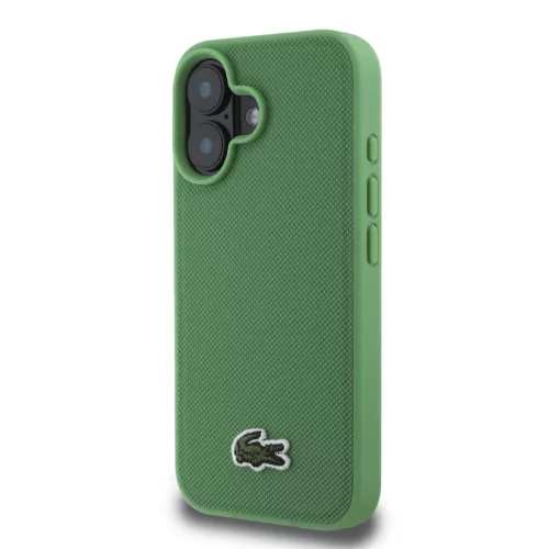  Lacoste Iconic Petit Pique Szőtt Logós MagSafe tok, iPhone 16 Plus - zöld