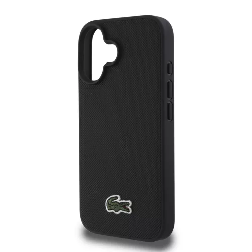  Lacoste Iconic Petit Pique Szőtt Logós MagSafe tok, iPhone 16 Plus - fekete