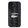 Lacoste Blend Monogram MagSafe tok iPhone 16 - fekete