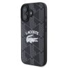 Lacoste Blend Monogram MagSafe tok iPhone 16 - fekete