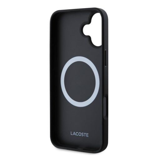 Lacoste Blend Monogram MagSafe tok iPhone 16 - fekete