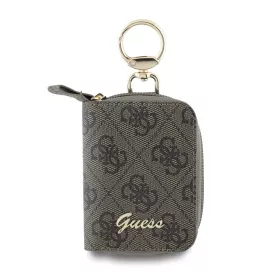 Guess PU 4G Script Logo kulcstartó – barna