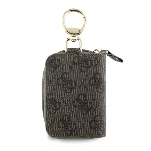 Guess PU 4G Script Logo kulcstartó – barna