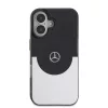 Mercedes PC/TPU Double Layer MagSafe iPhone 16 tok – Fekete/Ezüst