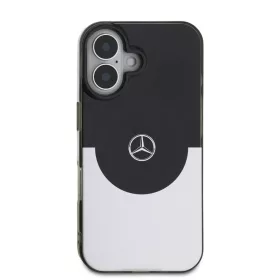   Mercedes PC/TPU Double Layer MagSafe iPhone 16 tok – Fekete/Ezüst