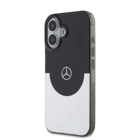   Mercedes PC/TPU Double Layer MagSafe iPhone 16 tok – Fekete/Ezüst